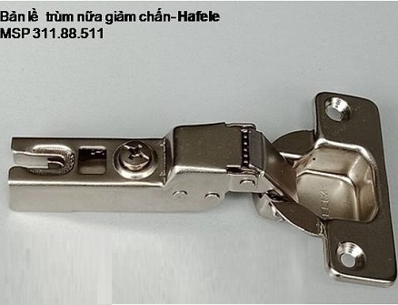 Bản lề bật tủ trùm nửa giảm chấn Hafele 311.88.511
