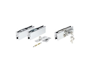 Bộ bas kẹp tường kính phòng tắm DYI set2 Hafele 489.81.101
