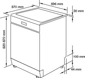 Máy rửa chén độc lập HDW-F60C MSP 533.23.200