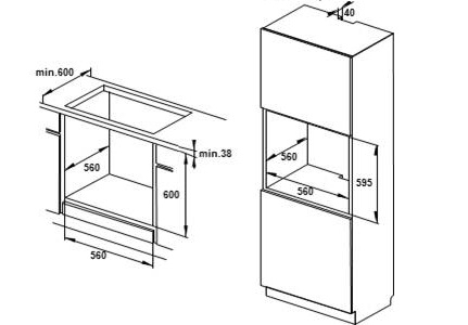 Lò nướng âm tủ Hafele HO-K60B MSP 534.05.581