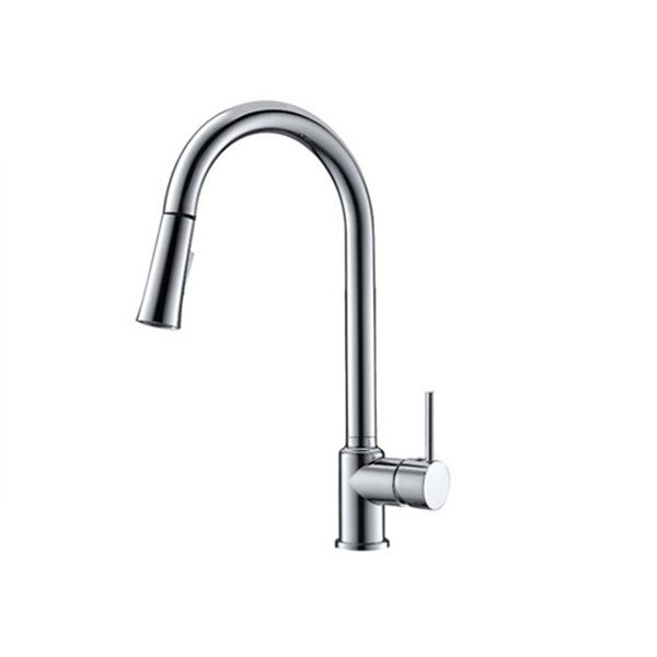 Vòi rửa bát Hafele vật liệu đồng bề mặt Chrome 570.50.280