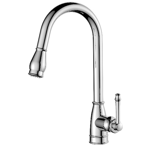Vòi rửa bát Hafele vật liệu đồng bề mặt Chrome 570.51.020