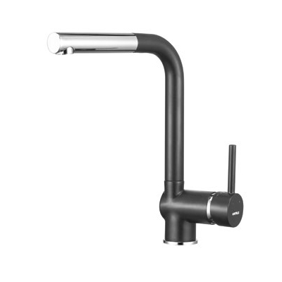 Vòi rửa bát Hafele đá GRANTEC & CHROME màu đen 570.51.380