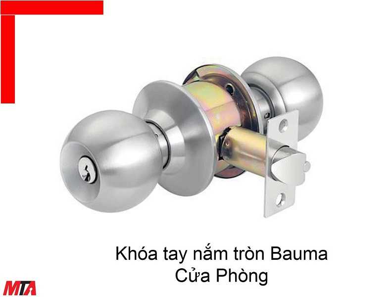 Khóa tay nắm tròn Bauma Hafele 911.83.920 cho cửa phòng