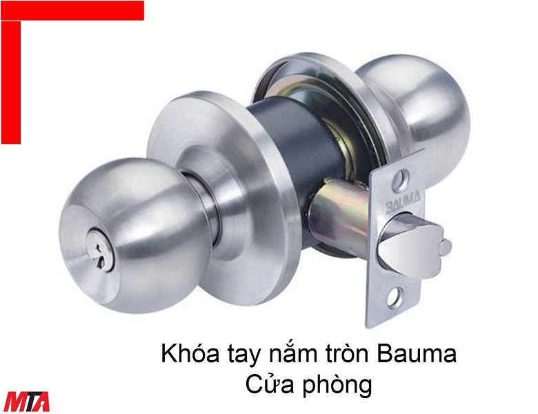 Khóa tay nắm tròn Bauma Hafele 911.83.922 cho cửa phòng