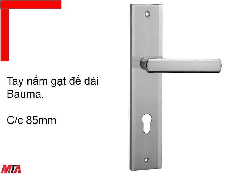 Phụ kiện cửa Bauma Hafele BM066-85 MSP 905.99.090 tay gạt đế dài