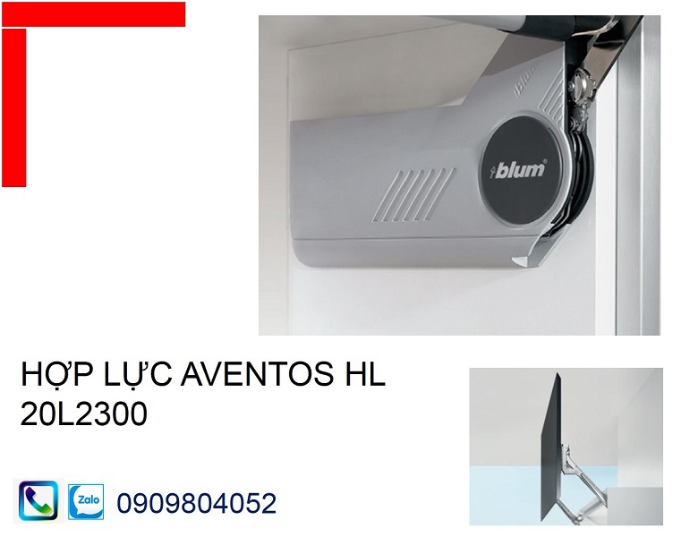 Bộ hợp lực 20L2300 cho bộ tay nâng Blum Aventos HL màu xám