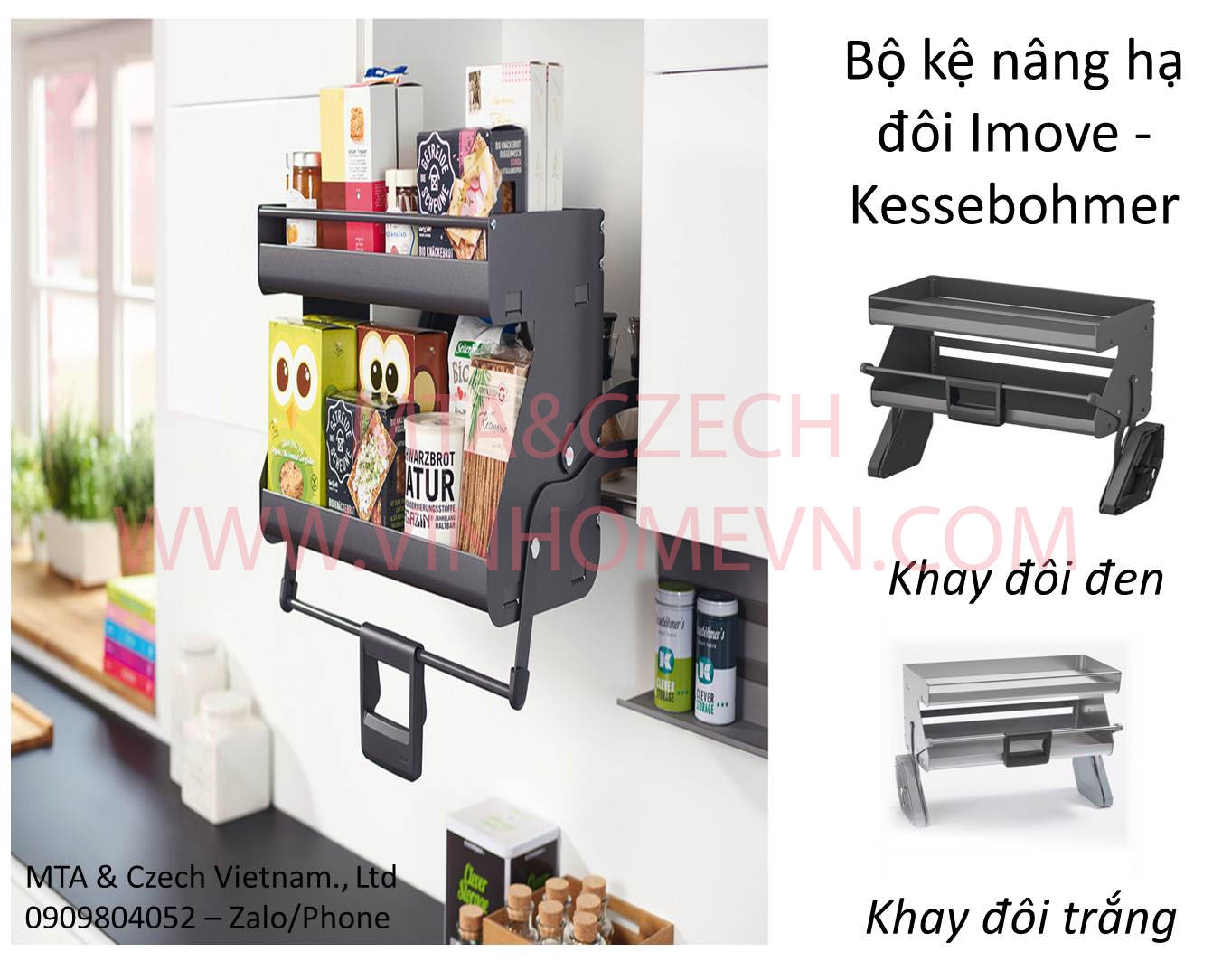 Bộ kệ nâng hạ đôi Imove 504.68.323