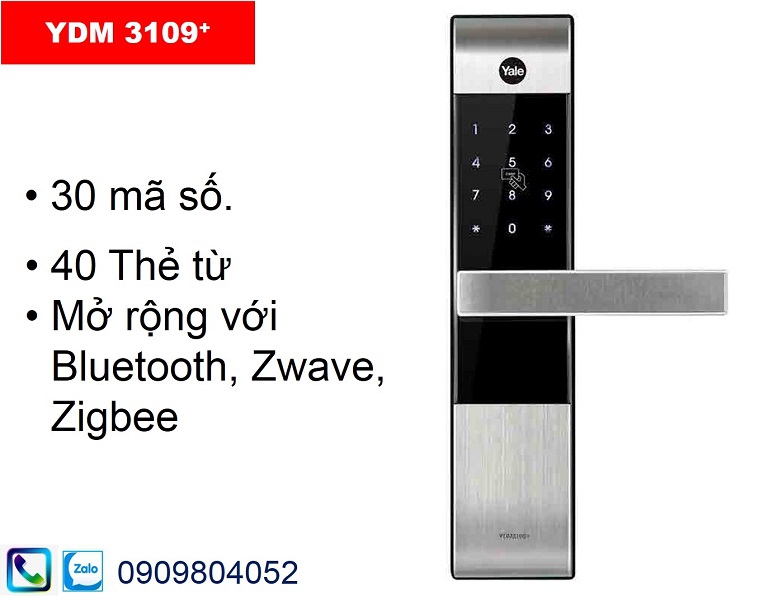 Khóa điện tử Yale YDM3109+ màu ...