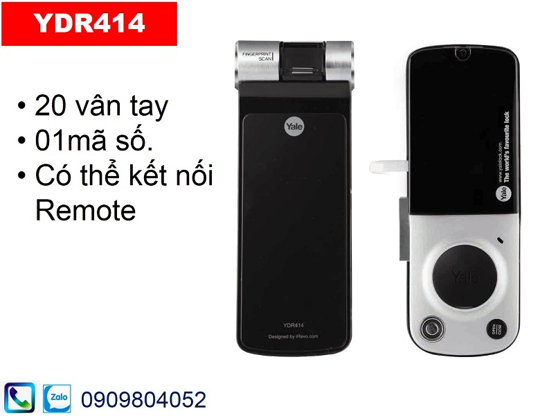 Khóa vân tay Yale YDR414 màu ...