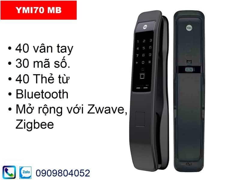 Khóa vân tay Yale YMI70 MB ...