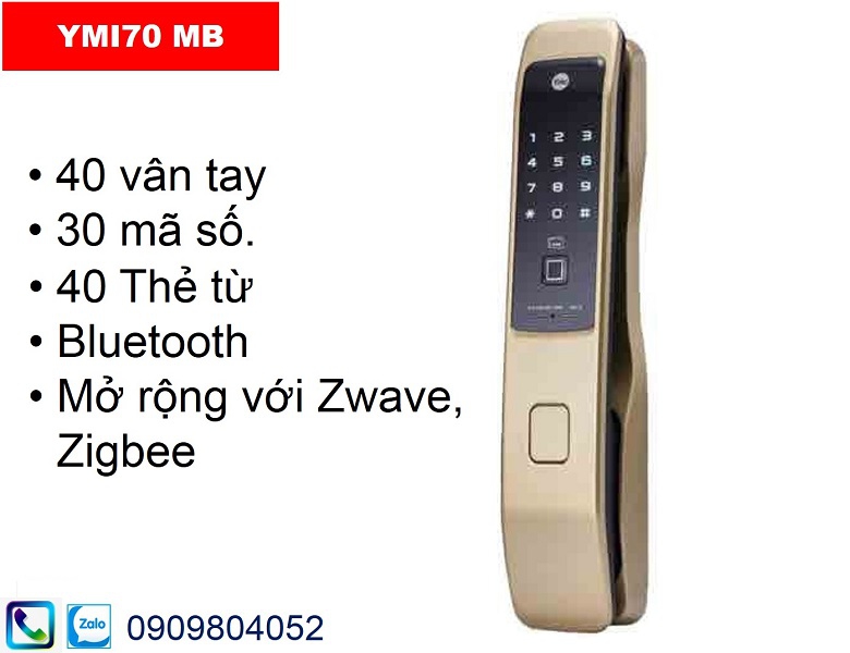 Khóa vân tay Yale YMI70 RG ...