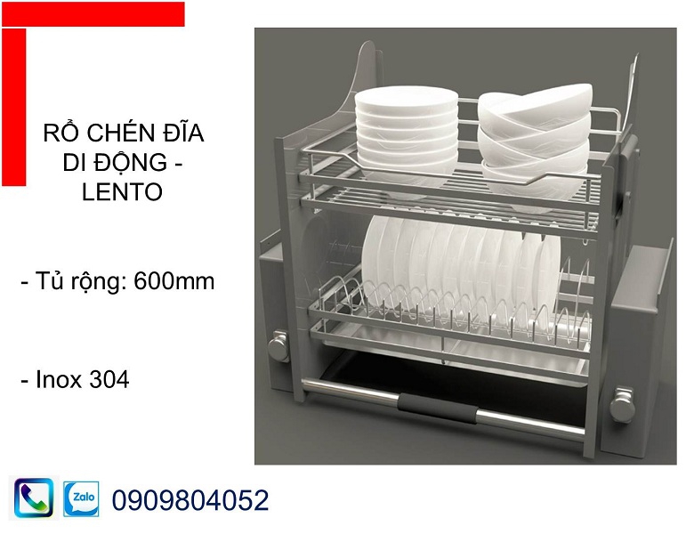 Gía bát nâng hạ Cucina Hafele 504.76.134 lưới tròn tủ rộng 600mm