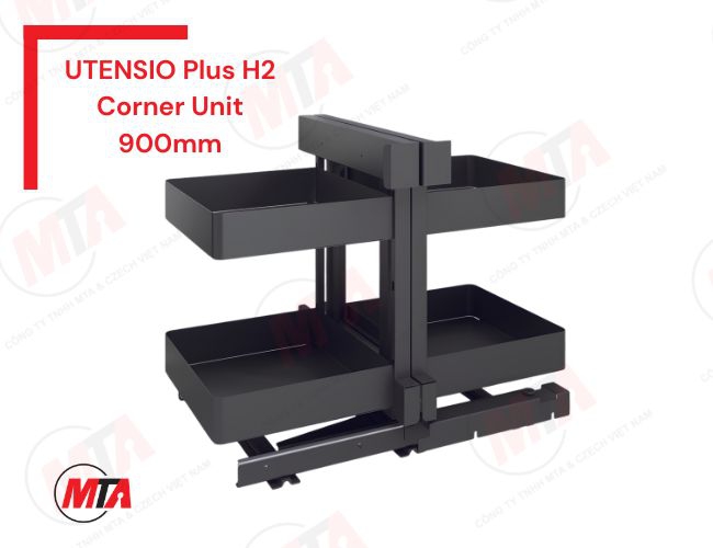 Kệ góc Hafele UTENSIO Plus H2 Corner Unit MSP 545.14.339 - Phụ kiện tủ dưới cho tủ bếp dưới rộng 900mm