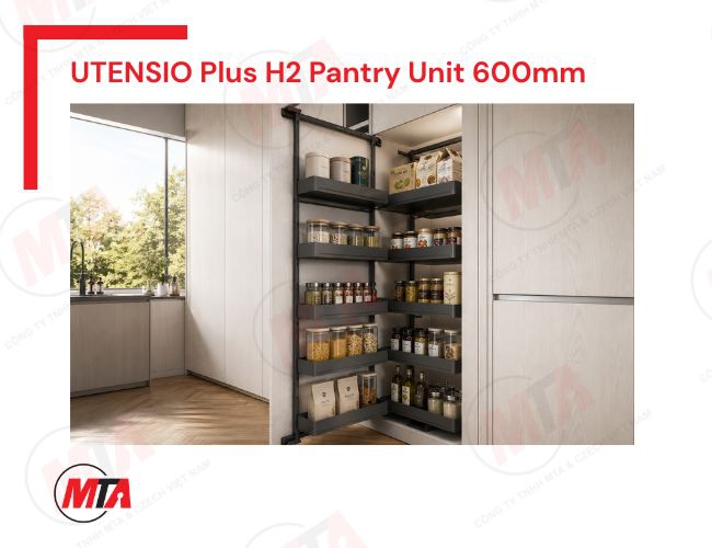 Tủ đồ khô Hafele UTENSIO Plus H2 Pantry Unit MSP 504.68.385 - Phụ kiện tủ cao trữ đồ khô rộng 600mm