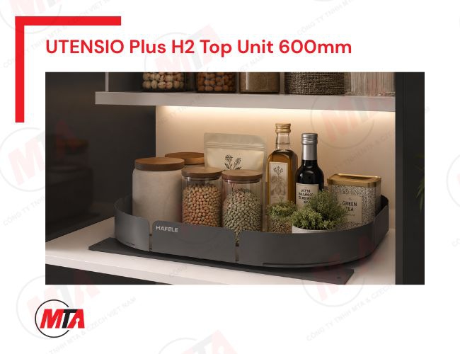 Mâm xoay Hafele UTENSIO Plus H2 Top Unit MSP 545.14.338 - Phụ kiện tủ dưới xoay 360° cho tủ rộng 600mm