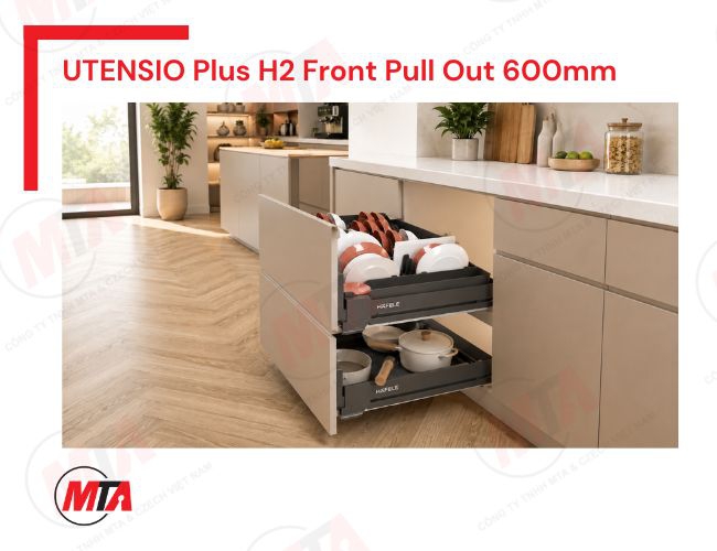 Rổ kéo xoong nồi Hafele UTENSIO Plus H2 545.14.306 - Phụ kiện tủ dưới 600mm