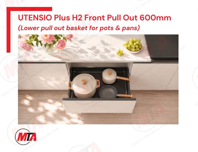 Rổ kéo xoong nồi Hafele UTENSIO Plus H2 545.14.306 - Phụ kiện tủ dưới 600mm