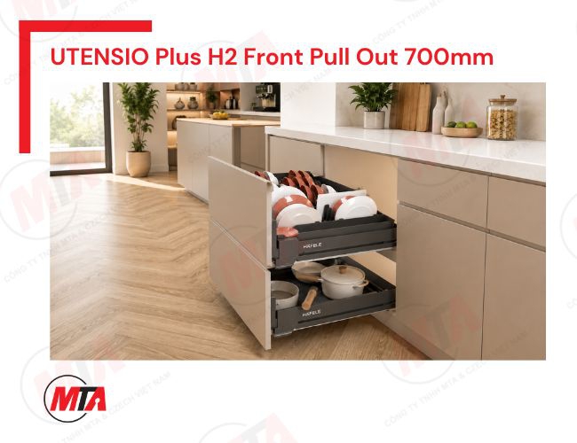 Rổ kéo xoong nồi Hafele UTENSIO Plus H2 545.14.308 - Phụ kiện tủ dưới 700mm