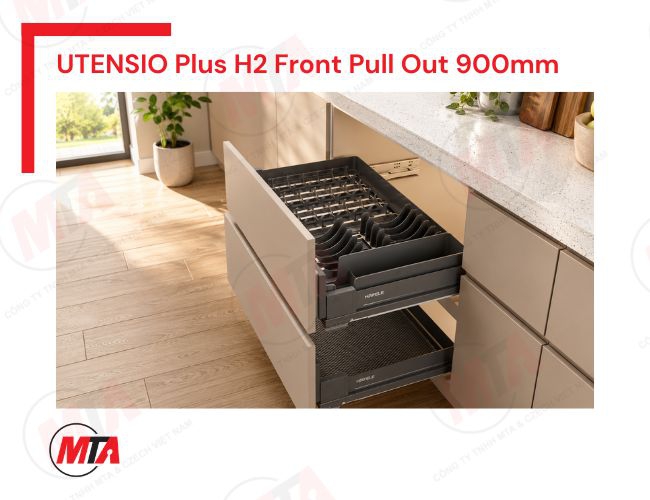 Rổ kéo xoong nồi Hafele UTENSIO Plus H2 Front Pull Out 545.14.312 - Phụ kiện tủ dưới 900mm