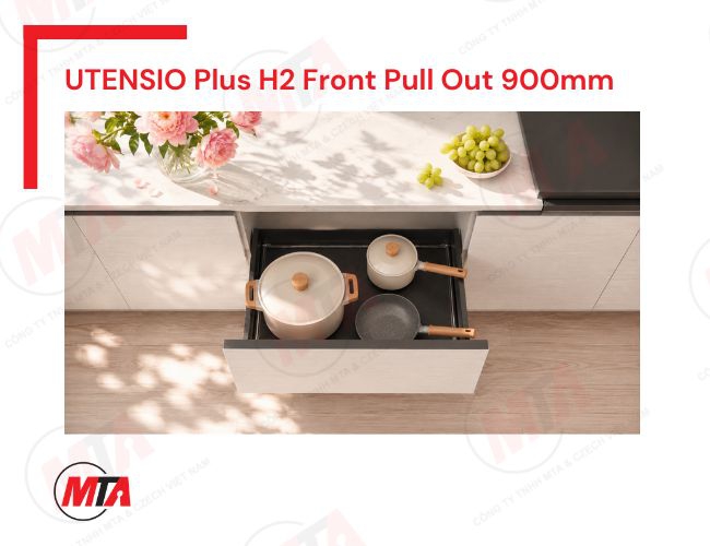 Rổ kéo xoong nồi Hafele UTENSIO Plus H2 Front Pull Out 545.14.312 - Phụ kiện tủ dưới 900mm