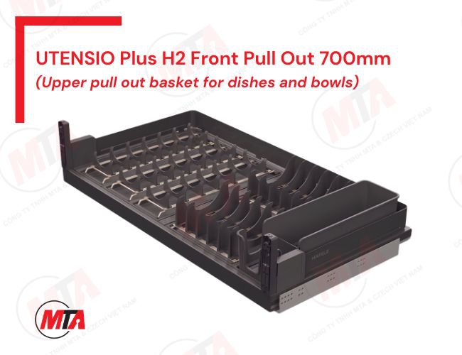 Rổ kéo cho bát đĩa Hafele UTENSIO Plus H2 545.14.307 - Phụ kiện tủ dưới 700mm