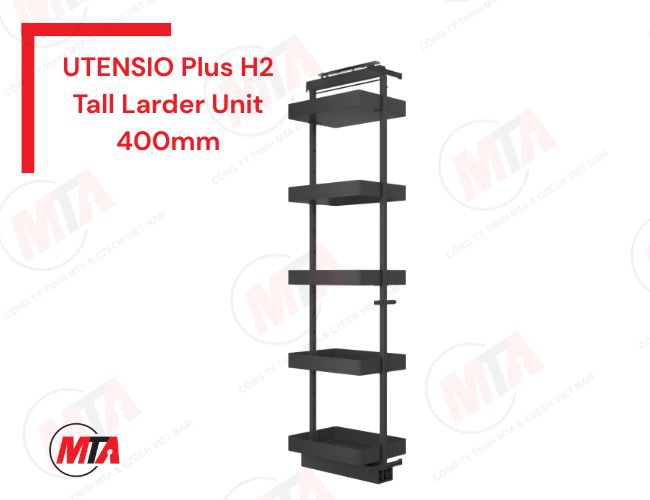 Tủ đồ khô Hafele UTENSIO Plus H2 Tall Larder Unit MSP 504.68.390 - Phụ kiện tủ cao 5 khay cho tủ rộng 400mm