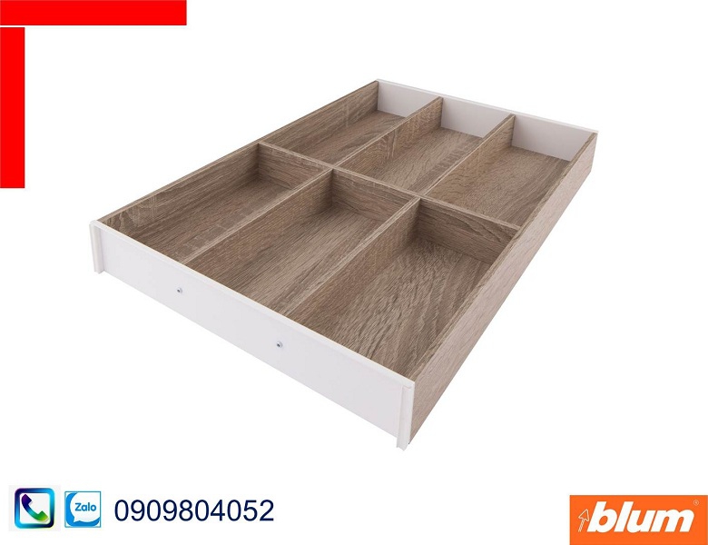 Khay chia Blum ZC7S500BH3 cho ngăn kéo M bằng gỗ khung trắng chiều rộng 300mm