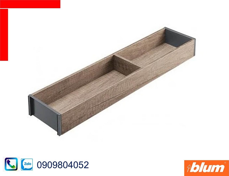 Khay chia Blum ZC7S500RH1 cho ngăn kéo M bằng gỗ khung xám chiều rộng 100mm