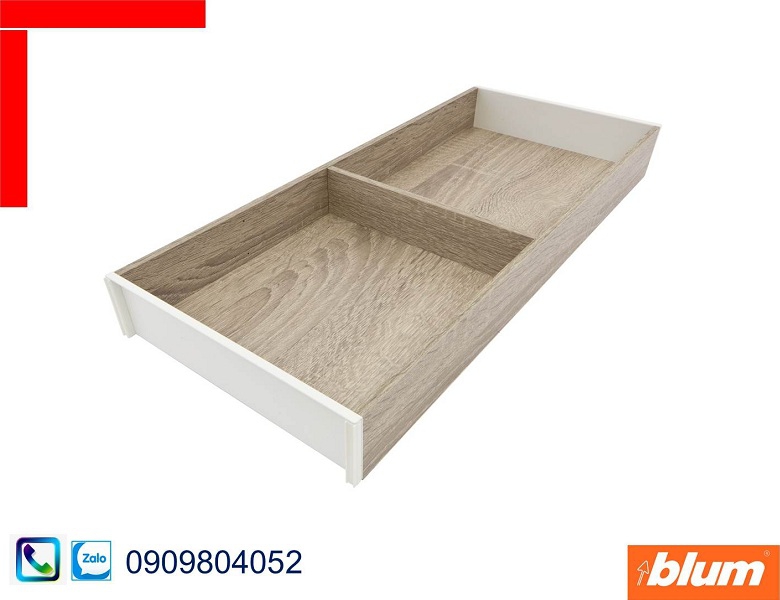 Khay chia Blum ZC7S500RH2 cho ngăn kéo M bằng gỗ khung trắng chiều rộng 200mm