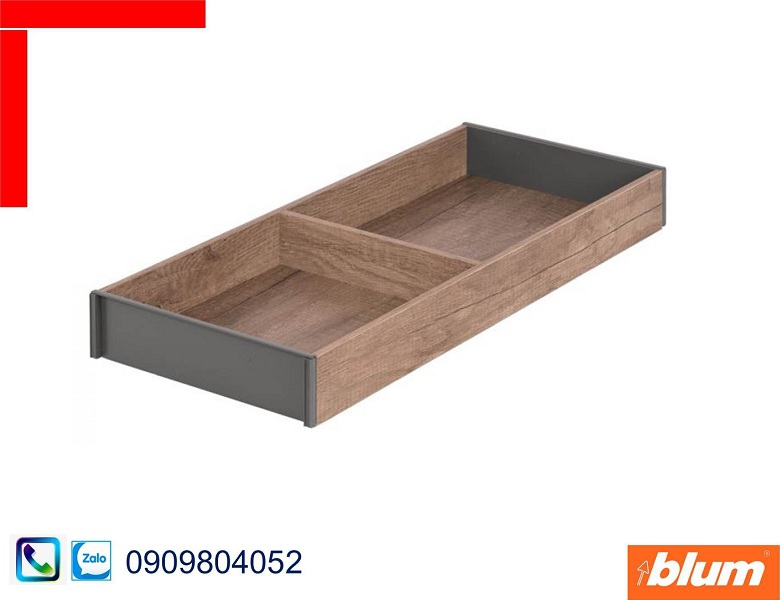 Khay chia Blum ZC7S500RH2 cho ngăn kéo M bằng gỗ khung xám chiều rộng 200mm