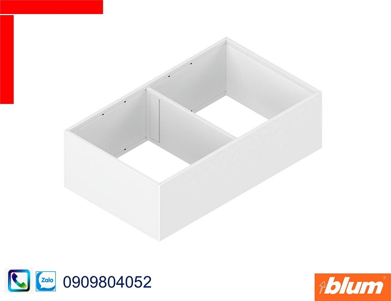 Khung chia Blum ZC7F400RSP cho ngăn kéo Legrabox màu trắng