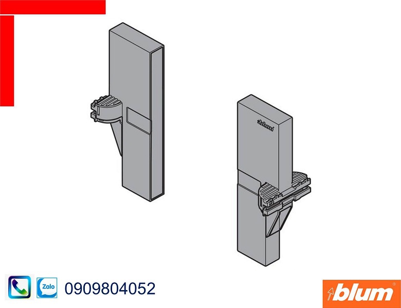 Phụ kiện Blum Z40L0002 khớp nối thanh ngang màu xám dùng cho Tandembox X6 Y6