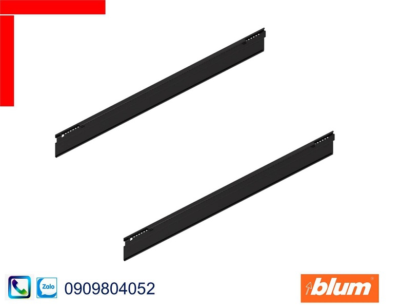 Phụ kiện Blum Z49L472S vách lắp thanh chia ngang cho Tandembox X6 Y6 500mm màu đen