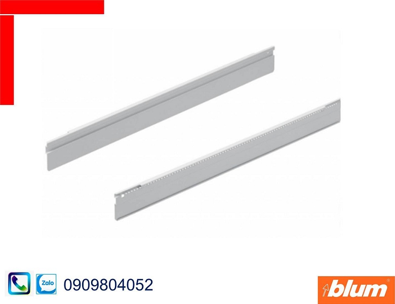 Phụ kiện Blum Z49L472S vách lắp thanh chia ngang cho Tandembox X6 Y6 500mm màu xám