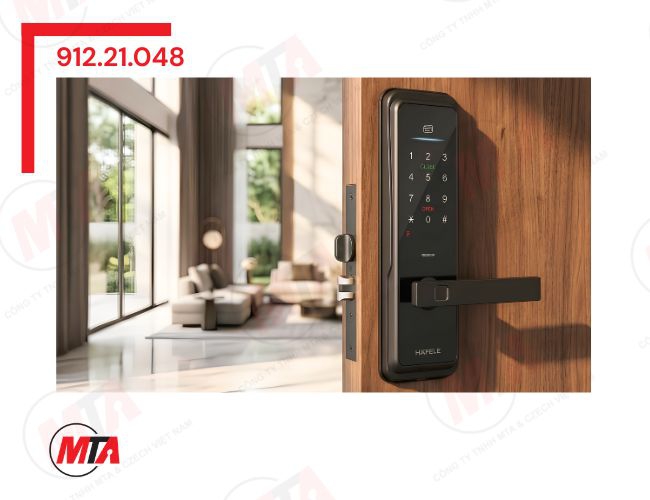Khóa điện tử Hafele Astra ML2502B MSP 912.21.048 - Giải pháp khóa thông minh kết nối App cho cửa gỗ hiện đại