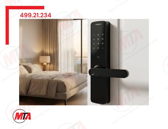 Khóa điện tử Hafele Seven ML2503B MSP 499.21.234 - Giải pháp khóa thông minh kết nối App cho cửa gỗ