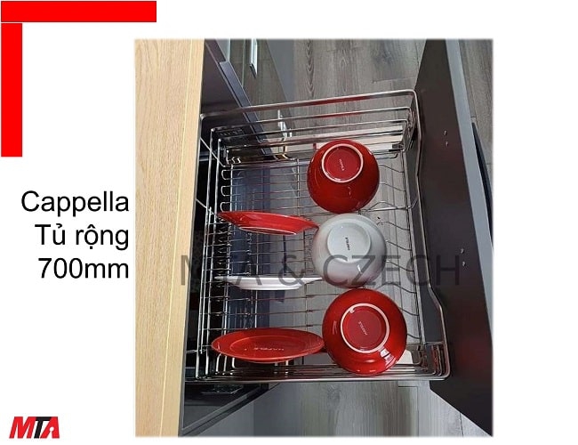 Giá để bát đĩa Hafele Kosmo Kosmo-C 549.08.011 không kèm ống đũa tủ rộng 700mm