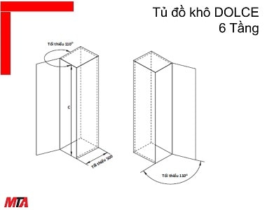 Tủ đồ khô Hafele Kosmo dòng Dolce