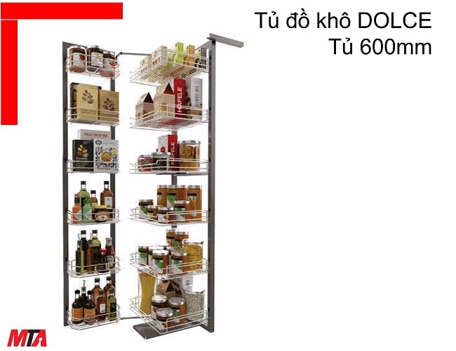 Tủ đồ khô 6 tầng Kosmo Hafele 548.65.053 dòng DOLCE cho tủ rộng 600mm