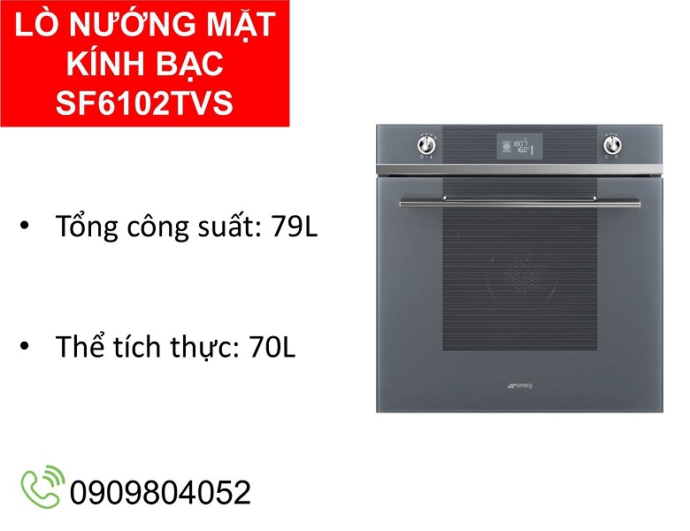 Lò nướng Smeg SF6102TVS 536.64.982