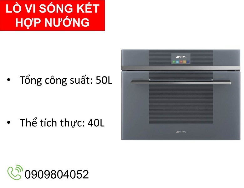 Lò vi sóng kết hợp nướng Smeg 536.64.872