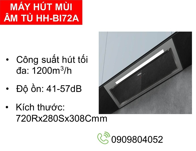 Máy hút mùi âm tủ Hafele HH-BI72A 533.80.027