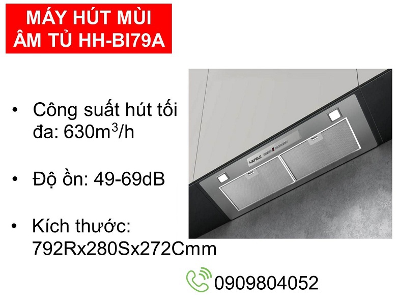 Máy hút mùi âm tủ Hafele HH-BI79A 533.80.038