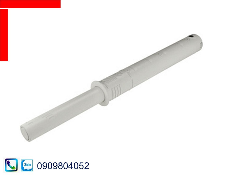 Nêm nhấn Hafele 356.12.705 đầu nam châm phiên bản dài màu trắng
