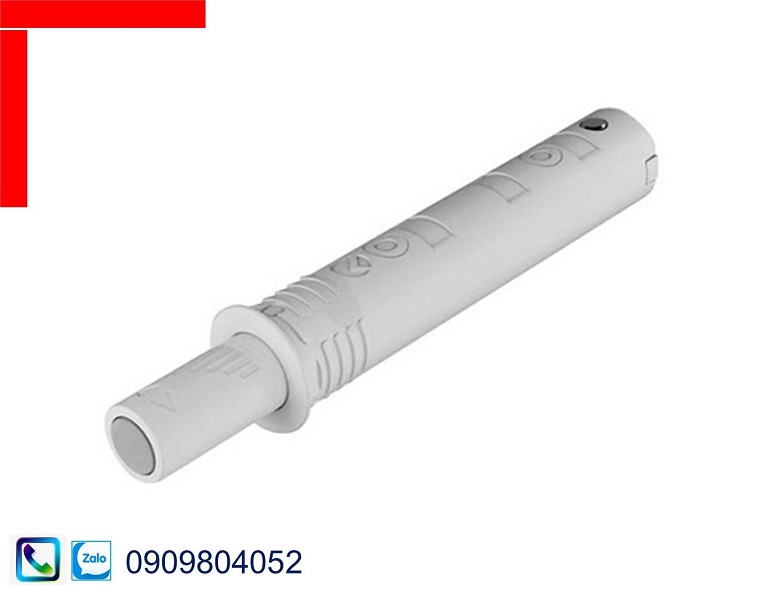 Nêm nhấn Hafele 356.12.701 đầu nam châm phiên bản vừa màu trắng