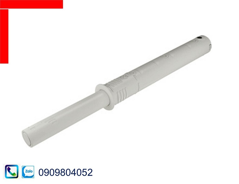 Nêm nhấn Hafele 356.12.717 đầu cao su phiên bản dài màu trắng