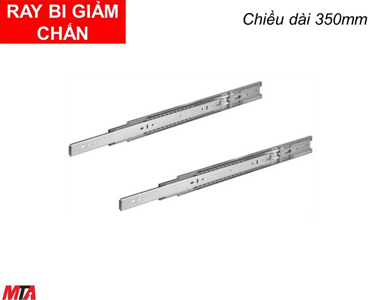 Ray bi giảm chấn Hafele 494.02.062 chiều dài 350mm