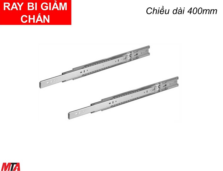 Ray bi giảm chấn Hafele 494.02.063 chiều dài 400mm