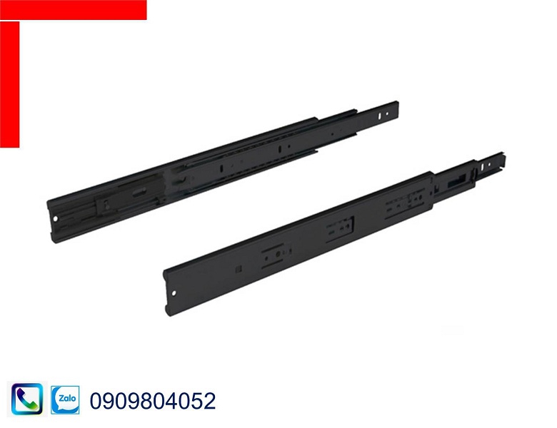 Ray bi giảm chấn Hafele 494.02.073 màu đen chiều dài 400mm